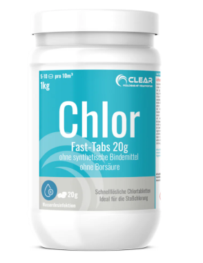 CLEAR Fast-Tabs 20g, 1Kg, CL-1008
